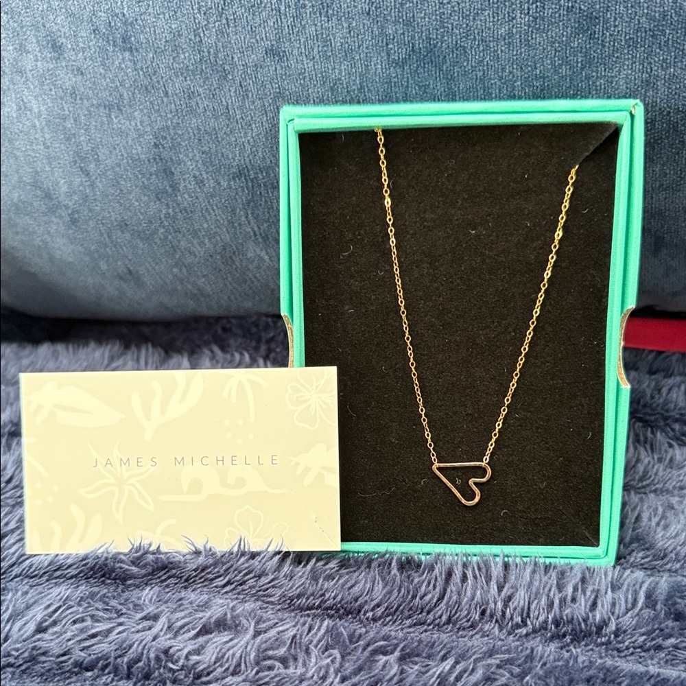 James Michelle Gold Heart Necklace
